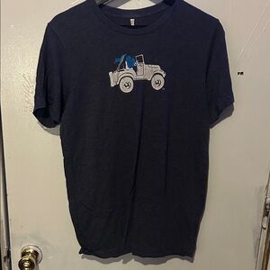 Adult Michigan jeep Navy Blue Graphic T-Shirt